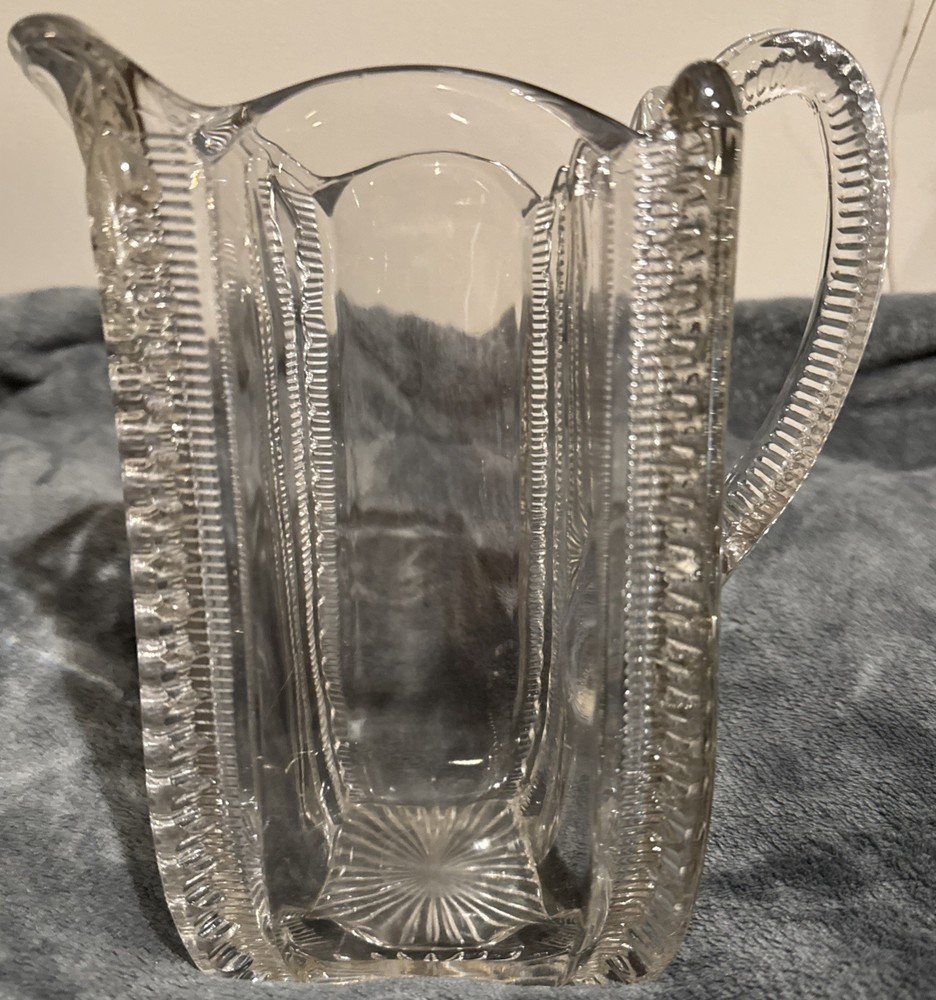 EAPG 1901 Orinda Pattern Pitcher with 7 Glasses
