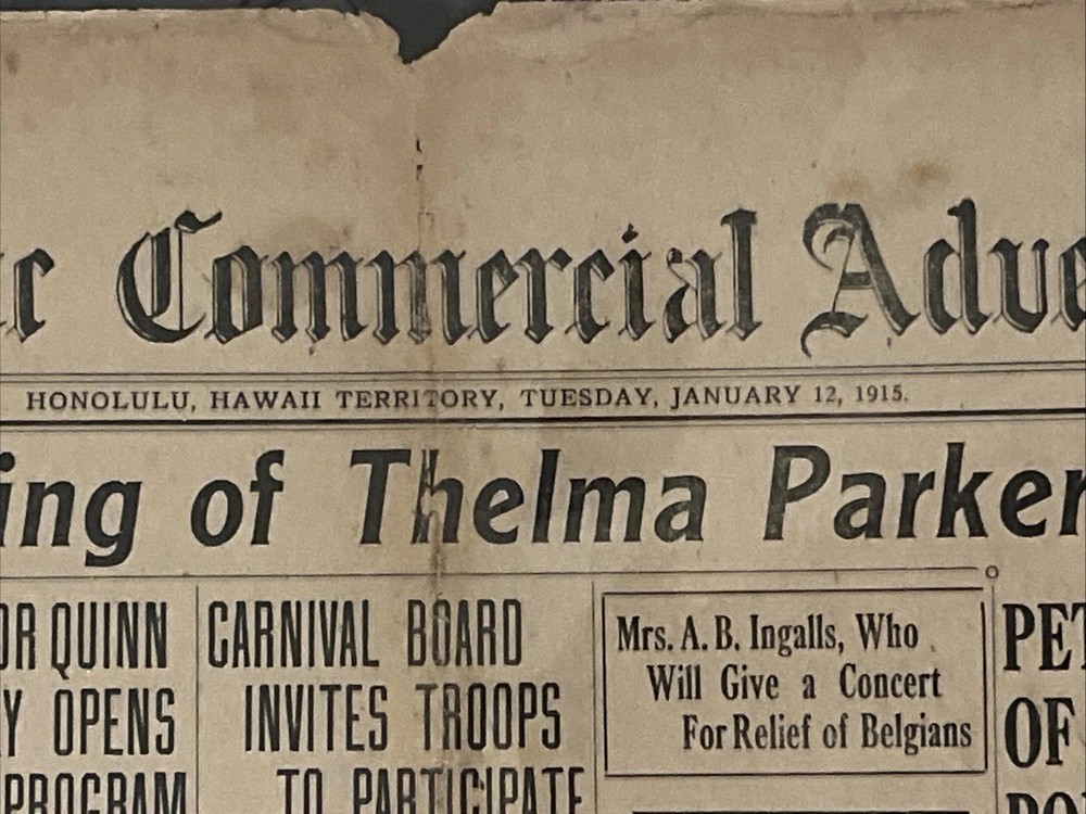 Hawaii Newspaper 1915