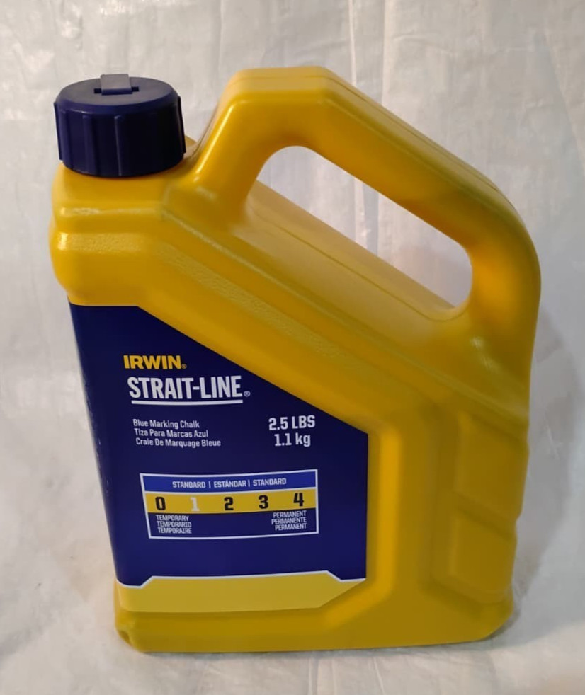 IRWIN Tools STRAIT-LINE 65201 Standard Marking Chalk, 2.5-pound, Blue (65201)