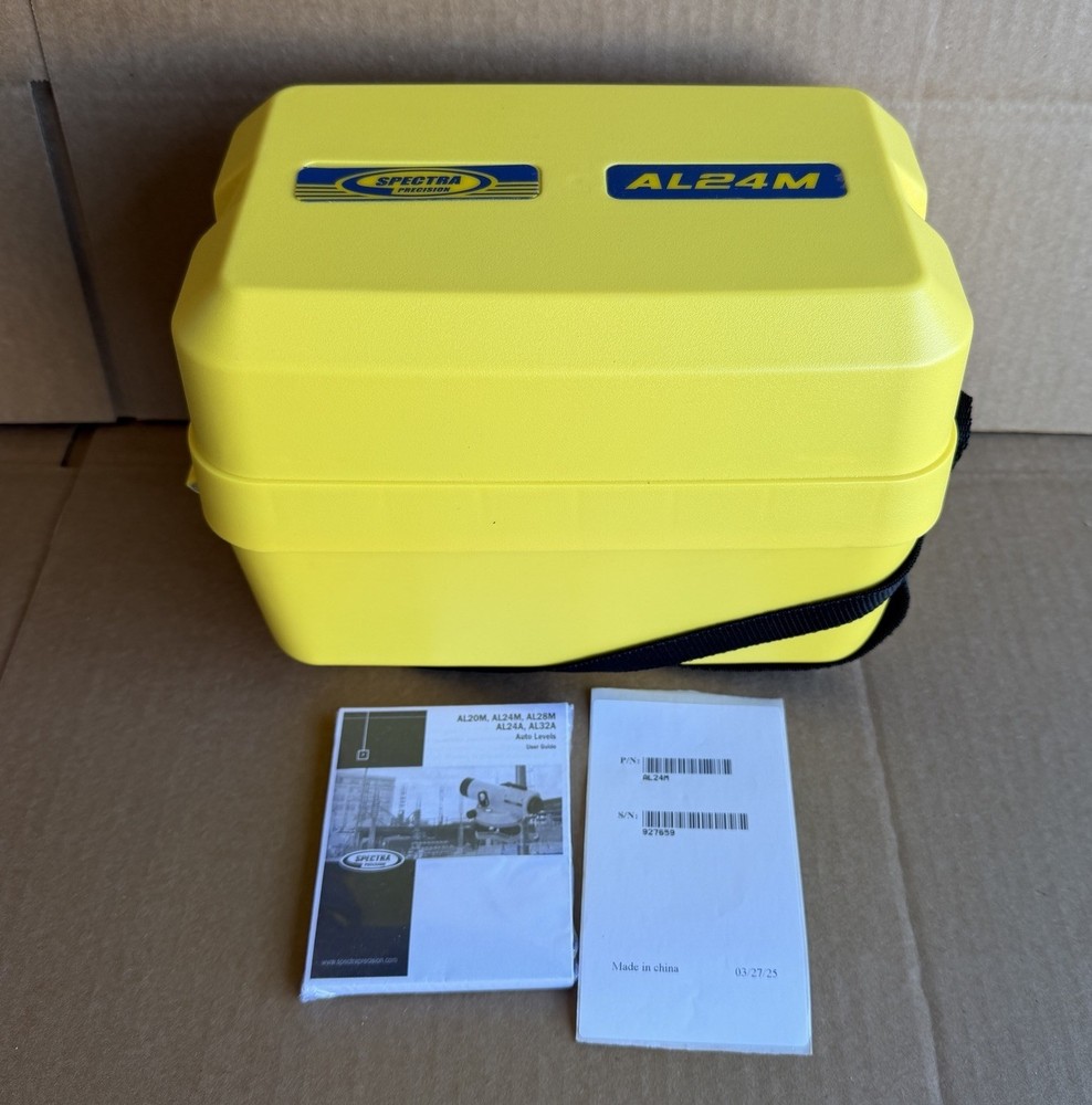Spectra Precision AL24M 24x Automatic Optical Level Surveying w/ Case