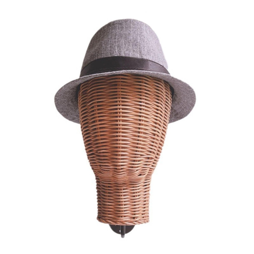 Wall Mount Mannequin Head Hat Rack Multifunctional Manikin Head Hat Holder for