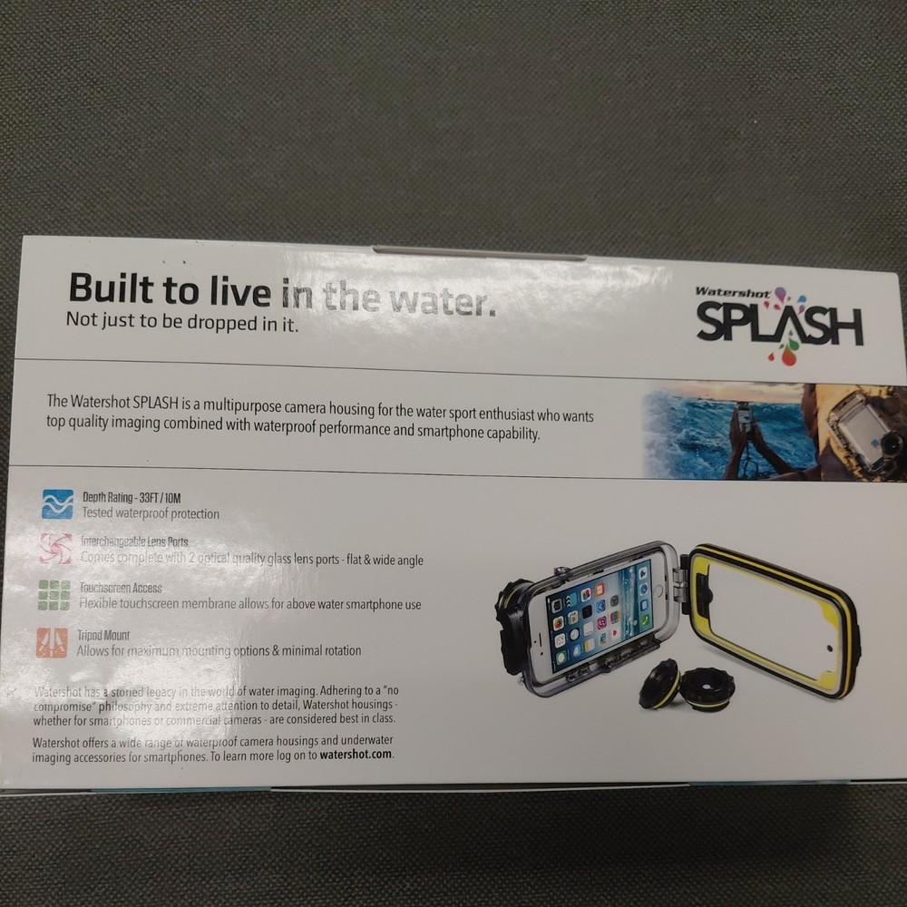 Watershot Splash Waterproof Camera Housing for iPhone