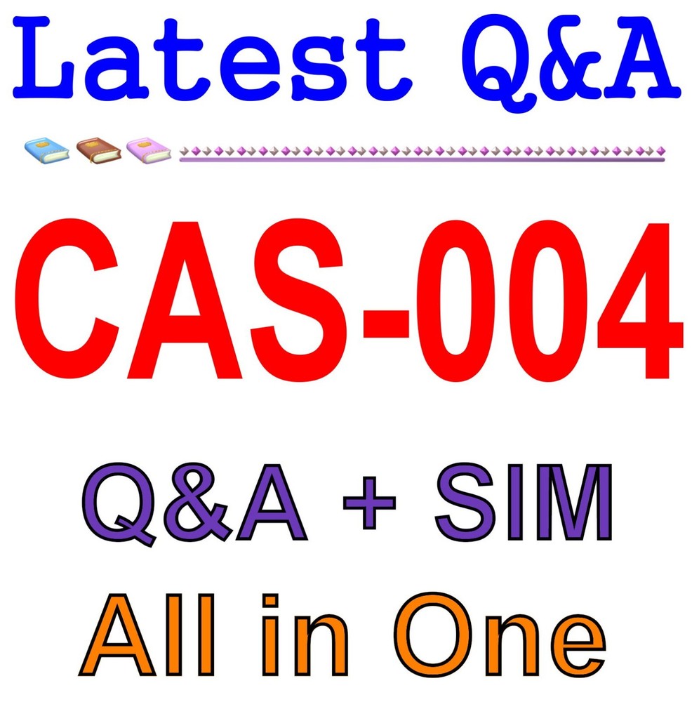 Advanced Security Practitioner CASP+ CAS-004 Exam Q&A+SIM