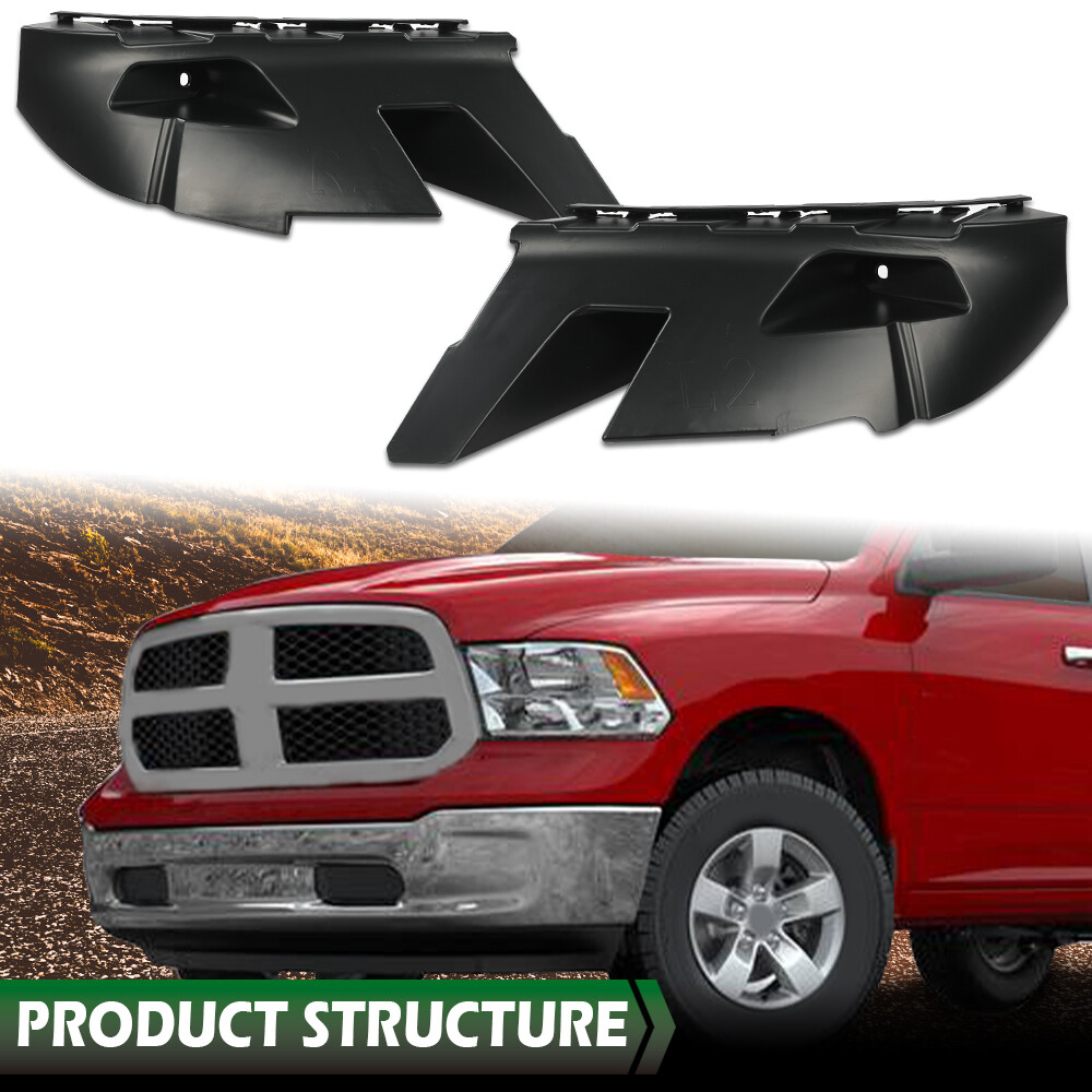 Front Bumper Support Bracket Left+Right Side Pair For Ram 1500 Classic 2013-2019