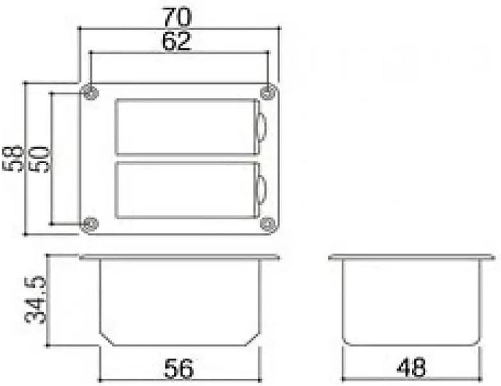 Dual 9 Volt Battery Box
