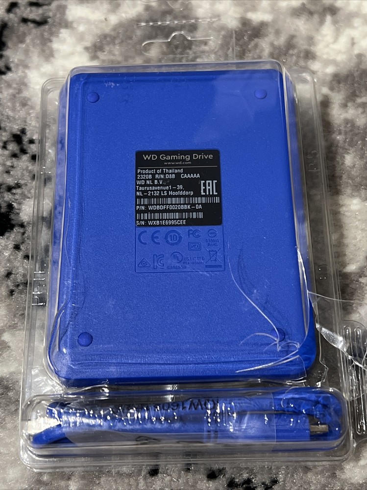 WD 2TB Gaming Drive Portable Storage