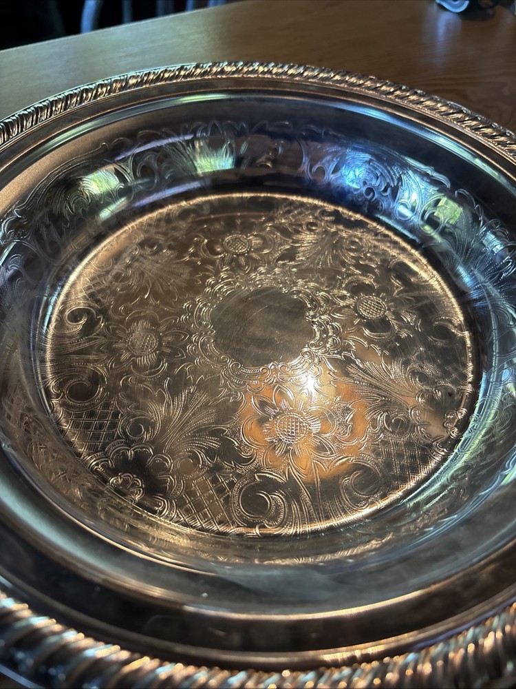 Silver Plated Serving Dishe 11.75” x1.5”