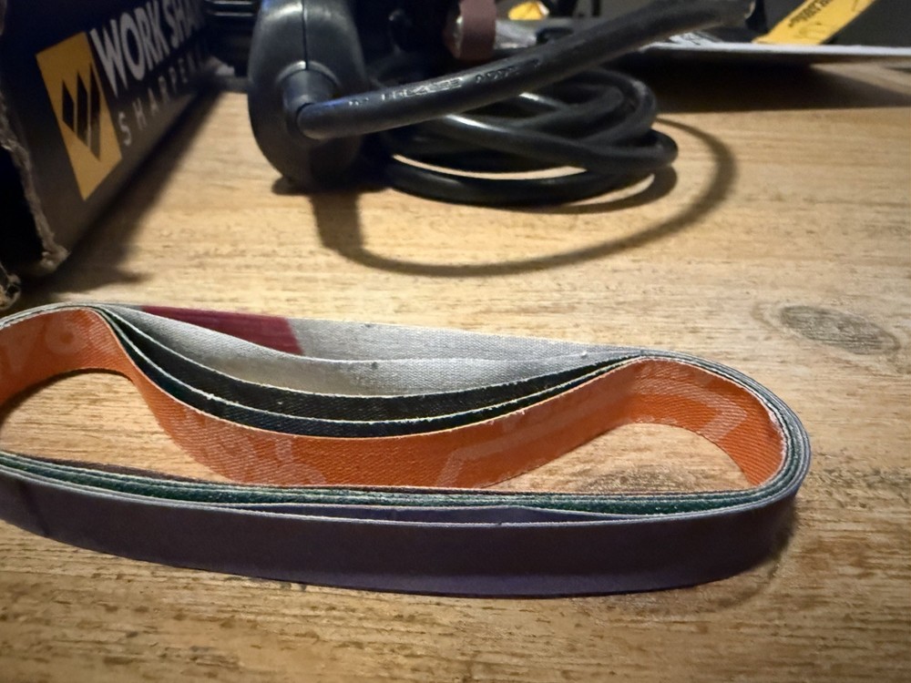 Work Sharp Knife and Tool Sharpener with extra replacement belts (WSKTS2)