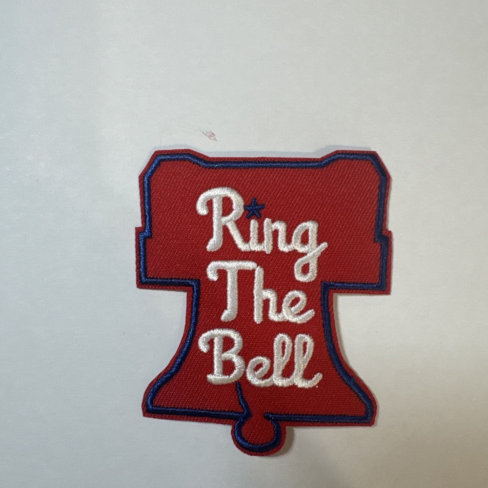 Ring The Bell Baseball Iron On Patch