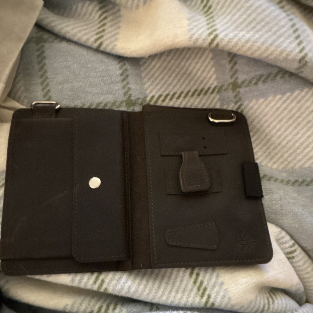 Thread & Maple Leather Case Chocolate Knitting Organizer Pages (Small)