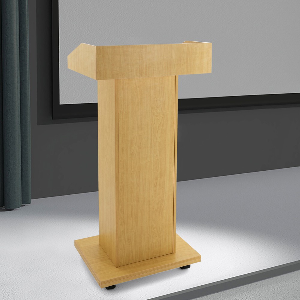 Mobile Conference Presentation Stand, Portable Classroom Standing Desk Podiums
