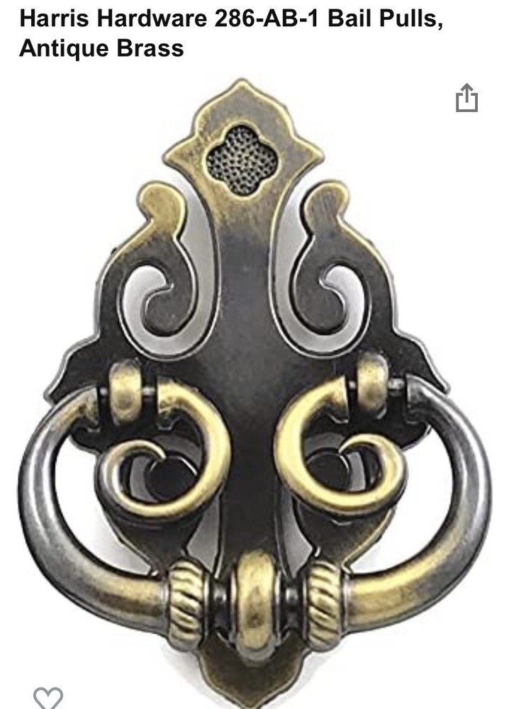 Harris Hardware Vintage Decorative Handles Hardware