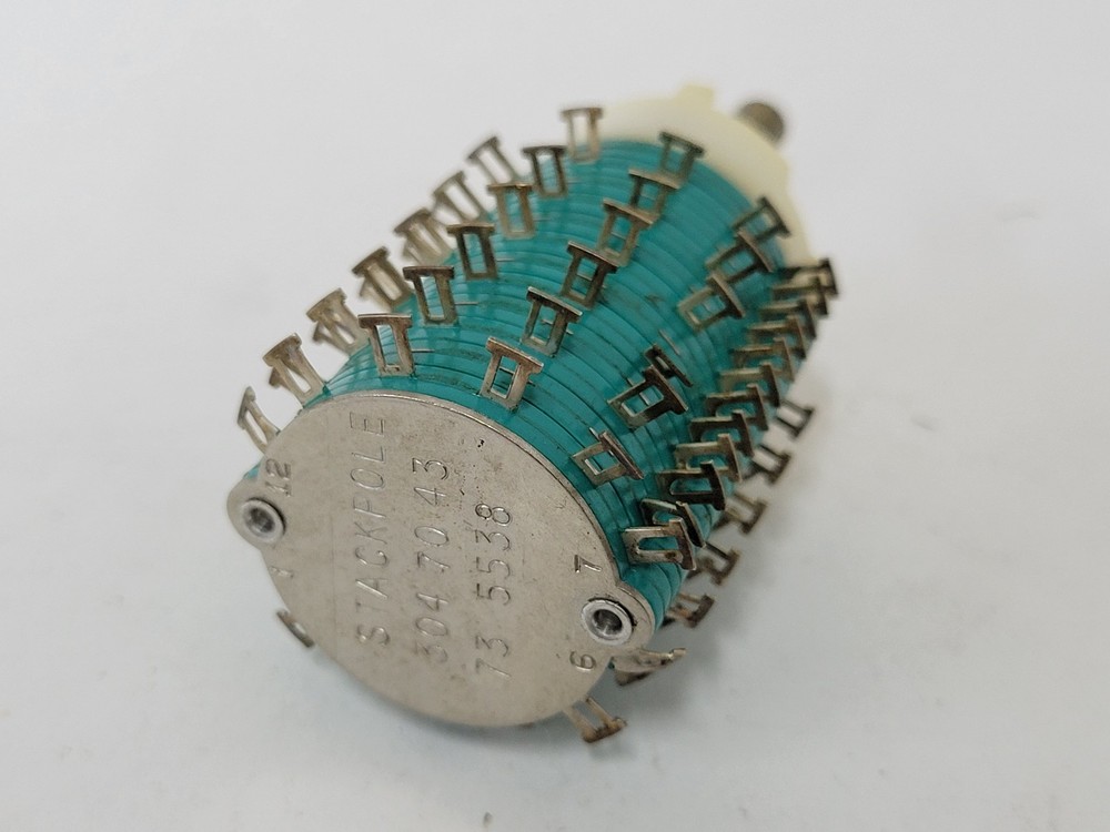 Stackpole 6 position 12 pole rotary switch - 6 decks, 2 poles per deck