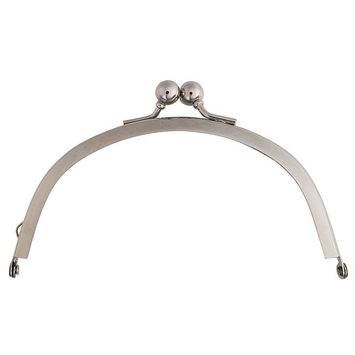 Bag Meister Insert Purse Frame Round 12cm w/ Single Ring, Nickel