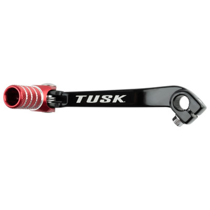 Tusk Folding Shift Lever  Black/Red Tip L26117RD