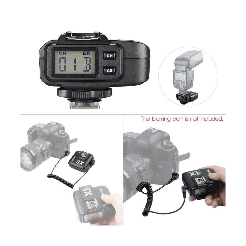 GODOX X1R-C E-TTL 1/8000s Wireless Remote Flash Receiver Shutter Release Comp...
