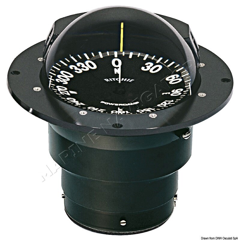 RITCHIE Globemaster Built-In Compass 5 Inches Black/Blac