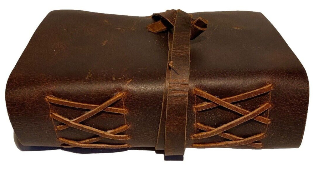 JAMES LEATHER CO HANDMADE LEATHER DIARY / JOURNAL NWOT
