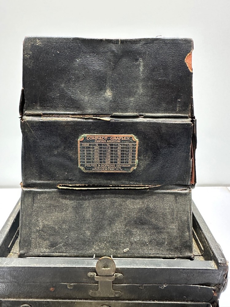 Antique FOLMER SCHWING COMPACT GRAFLEX REFLEX CAMERA Conley Lens Untested