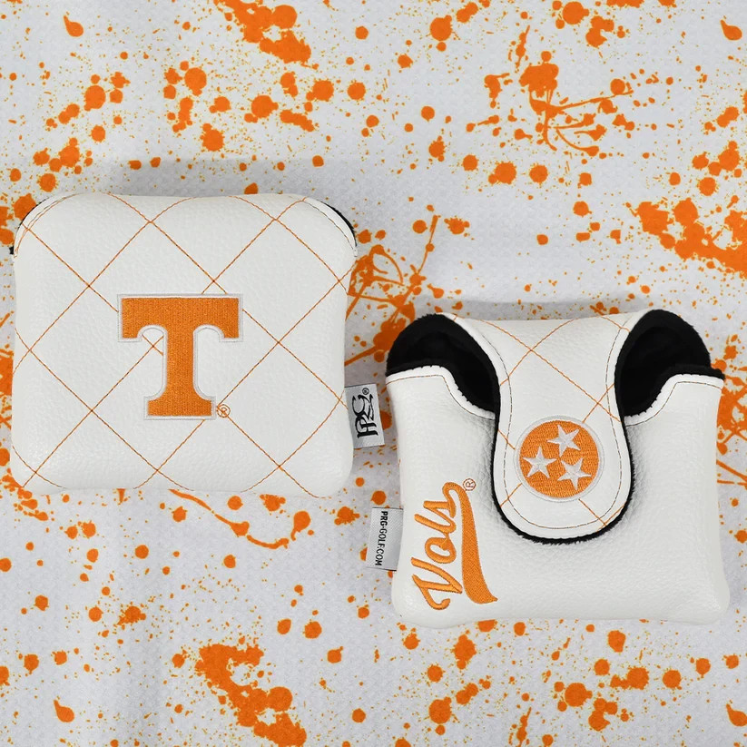 PRG Golf Authentic Tennessee Volunteers Stitch Pattern Mallet Putter Cover NCAA