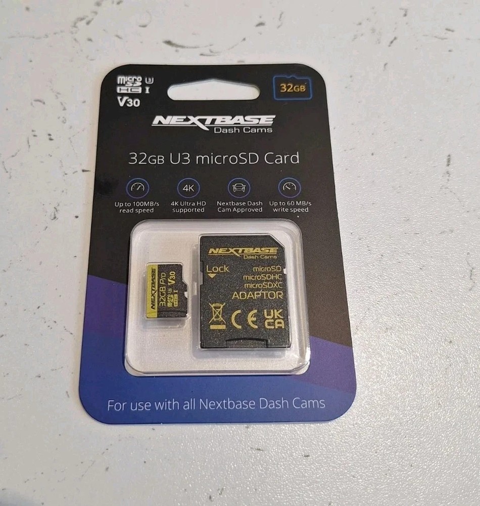 Nextbase 32GB U3 V30 Micro SD Card with Adapter