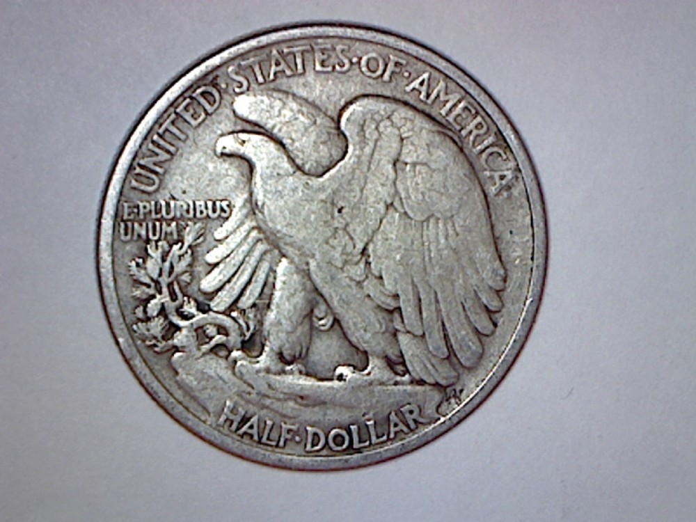 1919 WALKING LIBERTY HALF DOLLAR VF