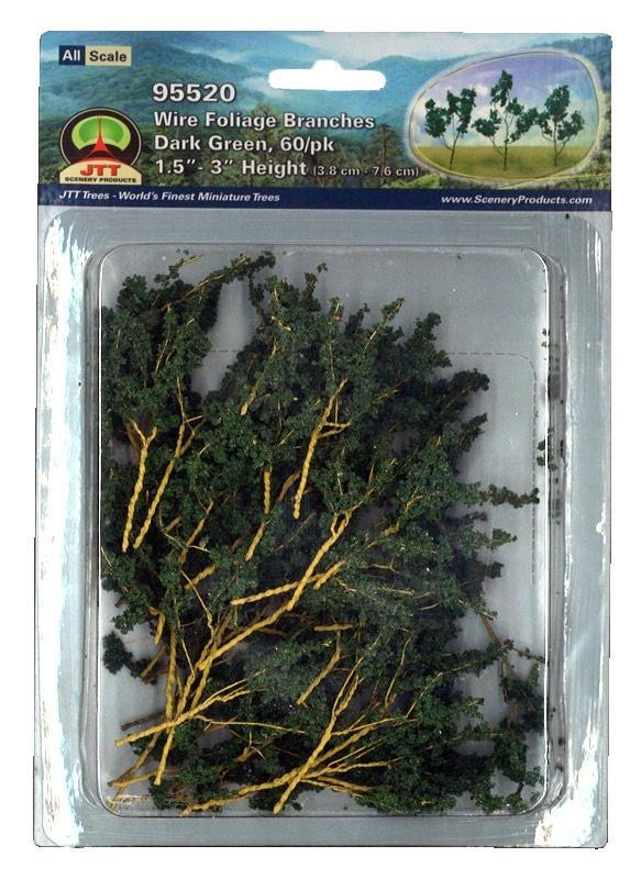 JTT Scenery Products Foliage Branches, Dark Green