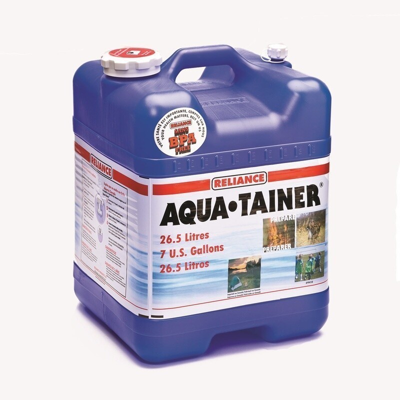 7 Gallon Water Container 2 Pack BPA Free Stackable Ergonomic Handle Spout New