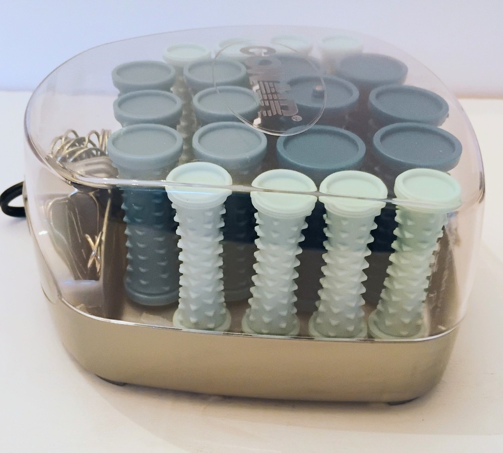 Conair Hot Rollers Compact Curls & Waves Curlers 20 Multi Size Rollers And Clips