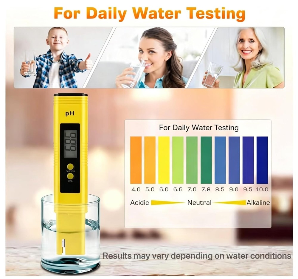Compact Multi-Purpose pH Meter – Ideal for Drinking Water, Pools & Hydroponics
