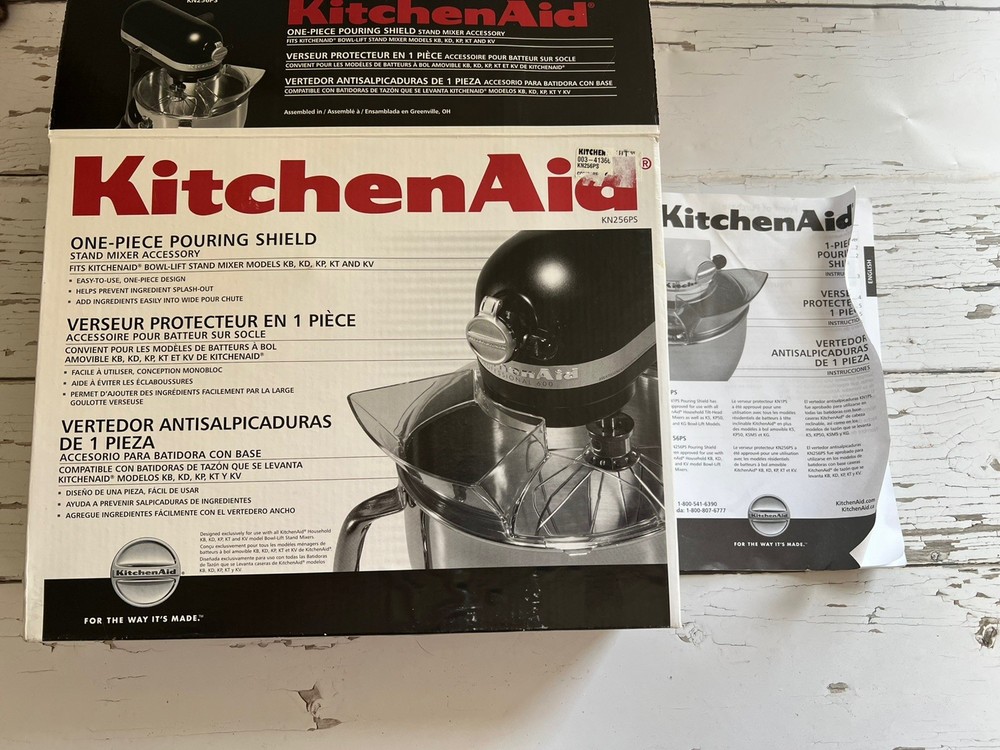 KitchenAid KN256PS Plastic Pouring Shield For Countertop Mixer