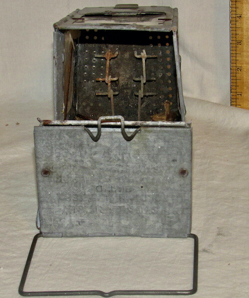 ANTIQUE 1908 WWI ERA STONEBRIDGE FOLDING CANDLE LANTERN