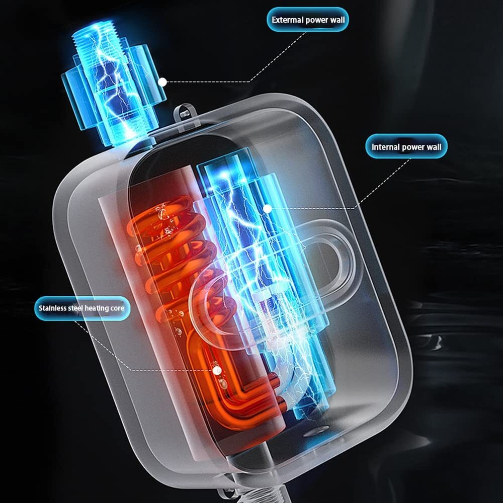 Calentador Instantaneo Electrico De Agua Caliente Para Baño con Cabezal de Ducha