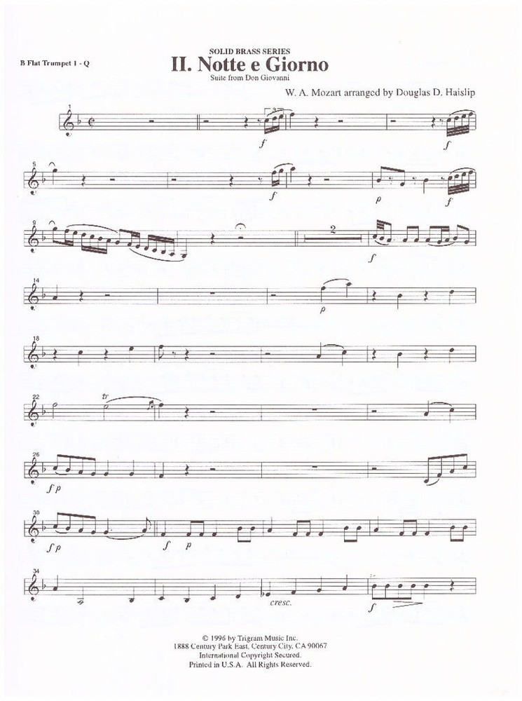 Brass Quintet, Opera is Long Music Bundle #6