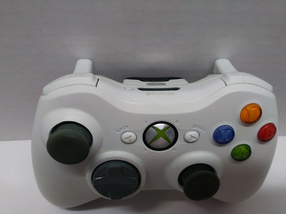 Official Microsoft Xbox 360 WHITE Wireless Controller Genuine OEM Tested