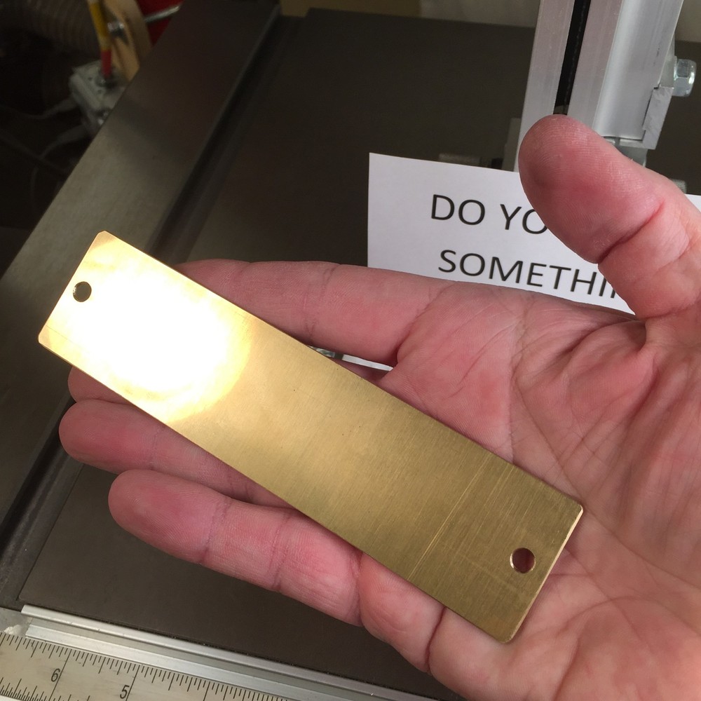 4 WAY SCROLL PATTERN SOLID BRASS ENGRAVING PLATE FOR NEW HERMES FONT