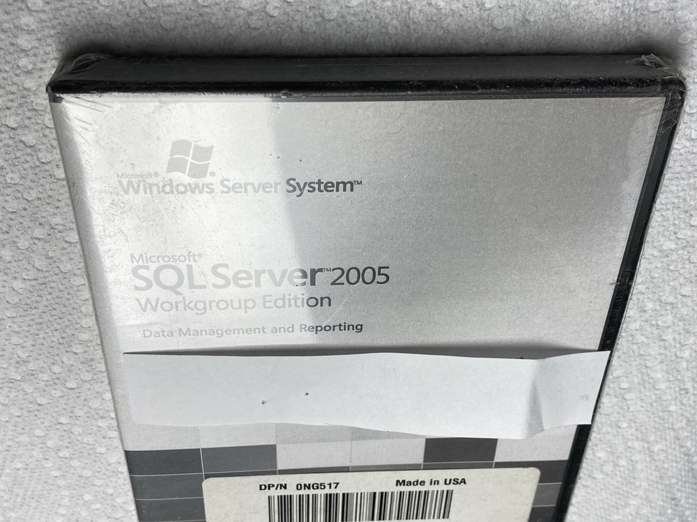 NEW SEALED Microsoft SQL Server 2005 Workgroup Edition Dell With key 006Z