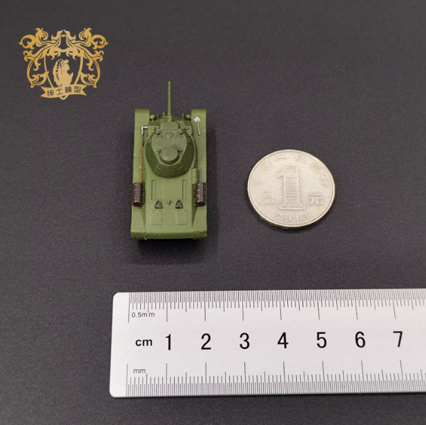 3D Printed 1/144 Soviet A-43 Medium Tank Finished Model
