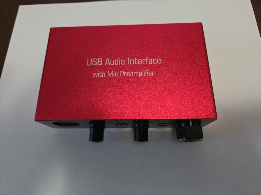 USB Audio Interface 2i2 48v Phantom Power Audio Interface