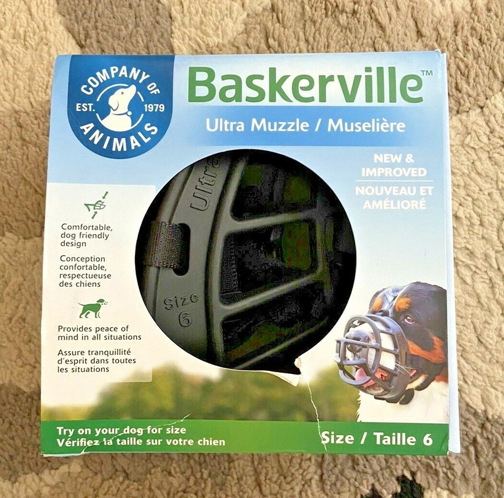 Baskerville - Ultra Muzzle for Dogs - New & Improved - Comfortable Dog Friendly