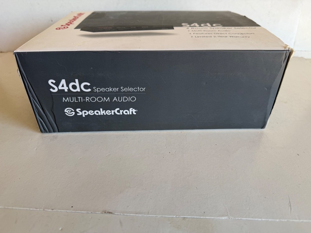 SpeakerCraft S4dc Multi-Room Speaker Selector With Direct Connectors New