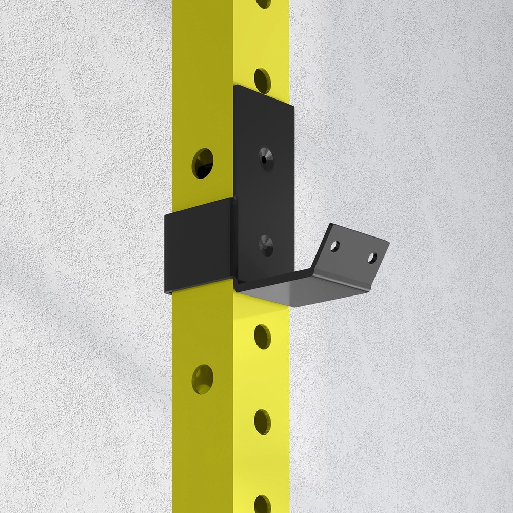 Folding Squat Rack with Pull Up Bar, 1000 Pounds Capacity, Yellow