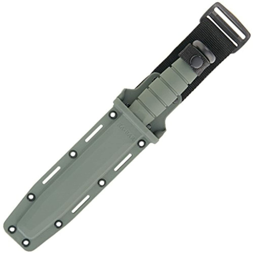 Ka-Bar Fighting Knife with Kraton Handle Edge, Grey