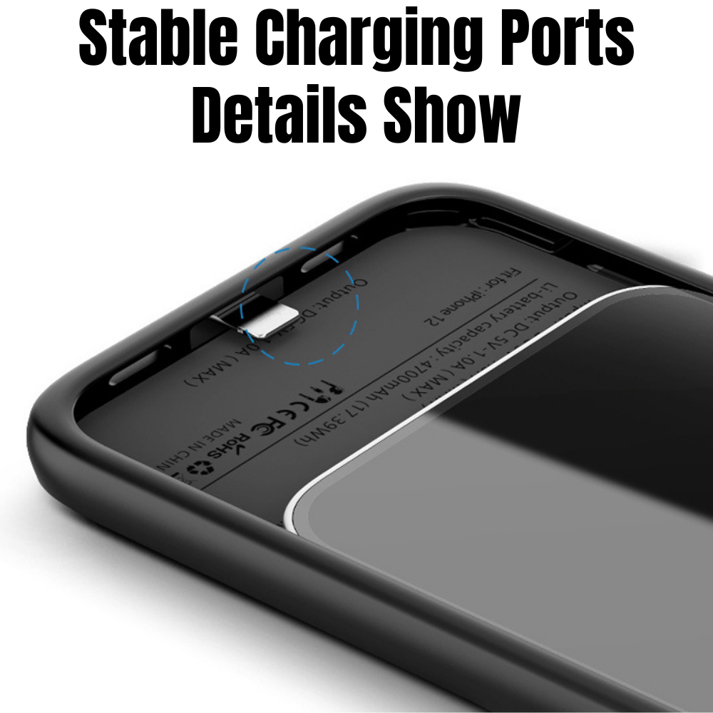 External Smart Battery Charging Case Power Bank Cover TPU For iPhone 11 Pro Max
