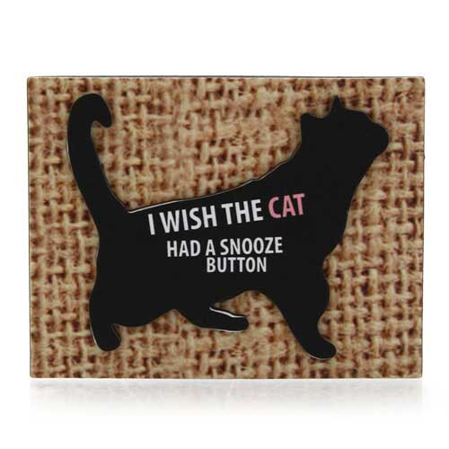 Snooze Button Cat Magnet 4039113
