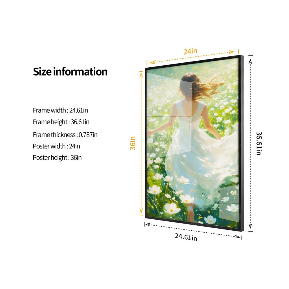 Poster Frame | 24x36 In, Black, Set of 2 | Front-Loading Metal Snap Frame | C...