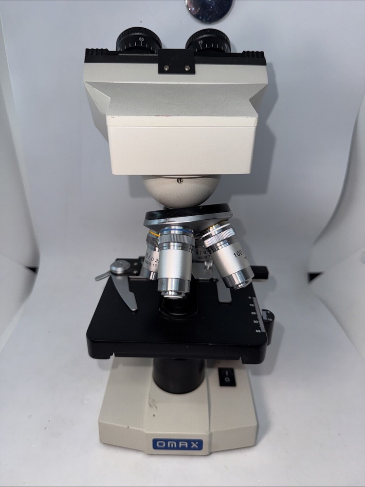 OMAX M82E Series Lab LED Binocular Compound Microscope 40X-2000X (No Cord)tested
