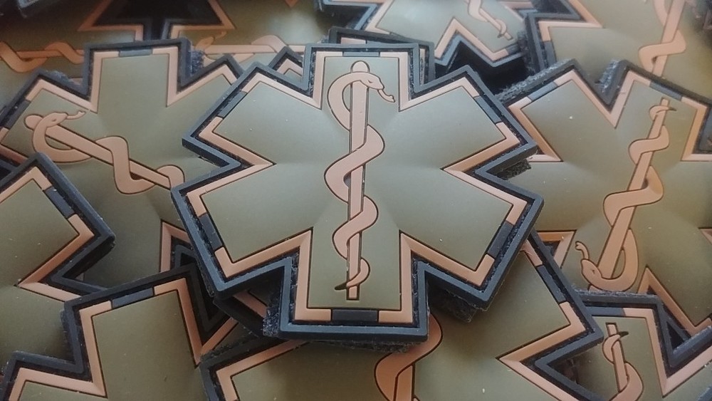 EMT / EMS PARAMEDIC MULTICAM COLOR 3D PVC PATCH