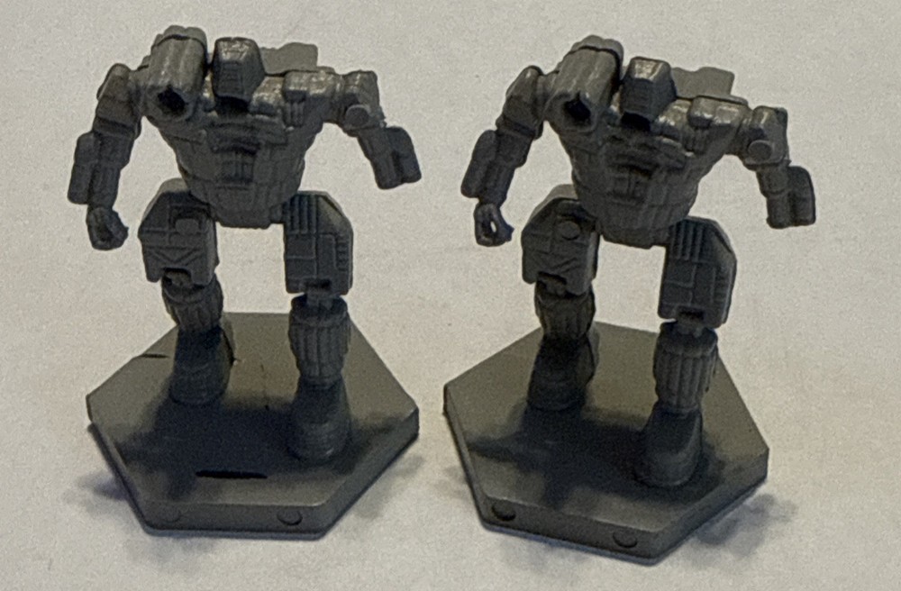 Battletech Miniatures Lot 13 Figures 11 Unpainted 2 Painted
