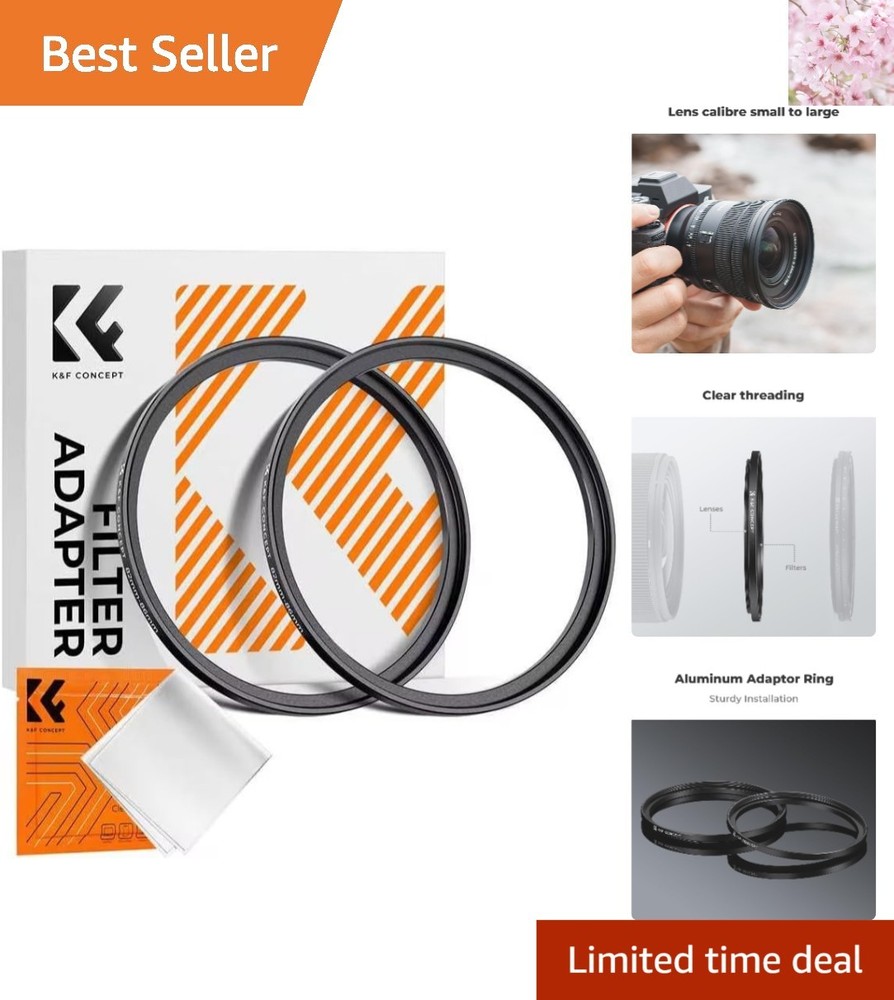 Lightweight Aluminum Step-Up Ring Adapter: Transform Your Lens Setup